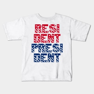 Resident President Of America USA Leader Funny Kids T-Shirt